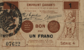 France - Emergency - Valenciennes JPV-59.2540 1 Franc 1914