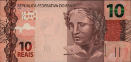 Brazil P254 10 Reals 2010