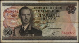 Luxembourg P55.a 50 Francs 1972