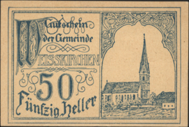 Oostenrijk - Noodgeld - Weisskirchen KK. 1160.a 50 Heller 1920 (No date)