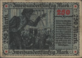 Duitsland - Noodgeld - Mühlhausen   Müller:3000 250 Mark 1922