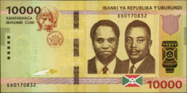 Burundi  P54/B240 10.000 Francs 2018