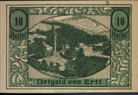 Austria - Emergency issues - Ertl K.K.: 185 10 Heller 1920