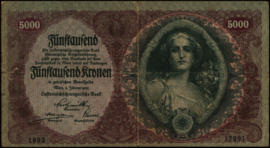 Oostenrijk  P79 5.000 Kronen 1922