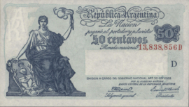 Argentinië P250.c 50 Centavos 1943 (No date)