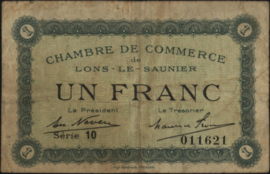 France - Emergency - Lons Le-Saunier JPV-74/BNL 1 Franc 1925