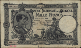 België - Francs/Belgas  P96.c 1.000 Francs 1927