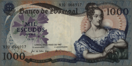 Portugal P172 1.000 Escudos 1967