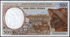 Centraal Afrikaanse Staten - Chad P601P 500 Francs 1997