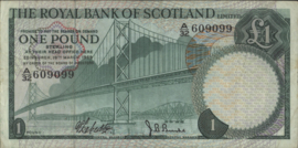 Schotland - Royal Bank of Scotland plc P329.a 1 Pound 1969
