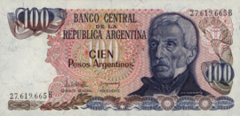 Argentinië P315.a 100 Pesos Argentinos 1983-85 (No date)