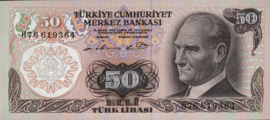 Turkije P188.a 50 Lira 1970-10-14