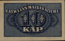 Latvia  P10 10 Kap(eikas) 1920