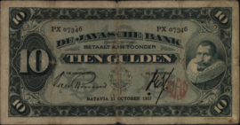 Nederlands Indië 1816-1942  PLNI22.2 10 Gulden 1927