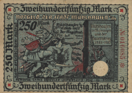 Mühlhausen 3000.1.a 250 Mark 1922