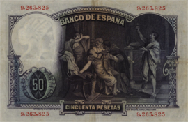 Spanje  P82 50 Pesetas 1931