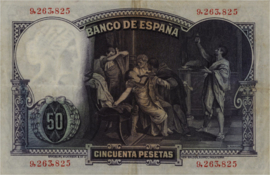 Spain  P82 50 Pesetas 1931