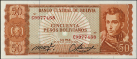 Bolivia P162/B349 50 Pesos Bolivianos 1962