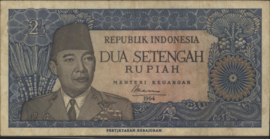 Indonesië  P81 2½ Rupiah 1964