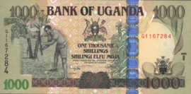 Oeganda  P43.d 1.000 Shillings 2009