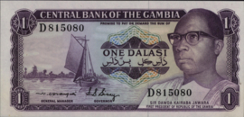 Gambia   P4 1 Dalasi 1971-'87 (No date)