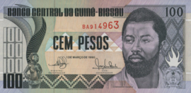 Guinee-Bissau P11 100 Pesos 1990