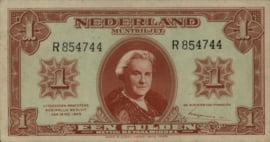 Netherlands   PL6 1 Gulden 1945