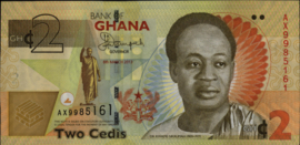 Ghana  P37A 2 Cedis 2013