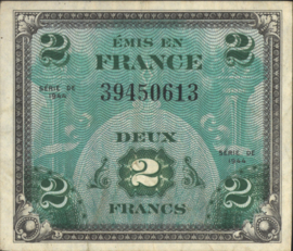 Frankrijk P114.a 2 Francs 1944