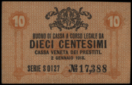 Italië - Venetian Loan Office   PM2 10 Centesimi 1918