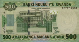 Rwanda  P34 500 Francs 2008