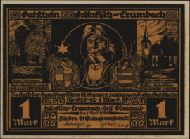 Germany - Emergency issues - Fränkisch-Crumbach Grab.:372 1 Mark 1921