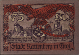 Oostenrijk - Noodgeld - Rattenberg KK: 821 75 Heller 1920