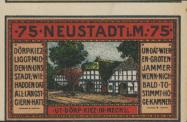 Germany - Emergency issues - Neustadt Grab/Mehl.:962 75 Pfennig 1921