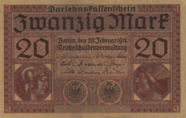 Germany P57 20 Mark 1918