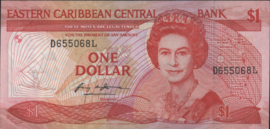 Oost Caribische staten  P17.l 1 Dollar 1985-'88 (No date)