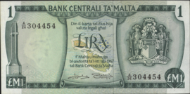 Malta  P31.b 1 Lira 1967