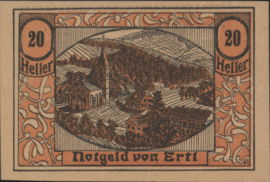 Austria - Emergency issues - Ertl K.K.: 185.d 20 Heller 1920