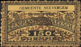 België - Noodgeld - Seevergem   NL0.Bruin op geel 150 Grammen 1914-'18 (No date)