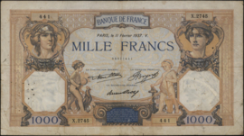 Frankrijk  P79 1.000 Francs 1937