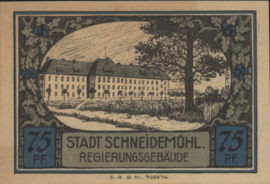 Duitsland - Noodgeld - Schneidemühl Grab/Mehl.:1191 75 Pfennig 1922 (No date)