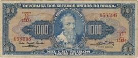 Brazil P173.a 1,000 Cruzeiros (old) 1961-63 (No Date)