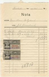 Nederland, Enschede, Nota, Joh. Bennebroek, 1937