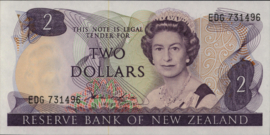 New Zealand P170 2 Dollars 1981