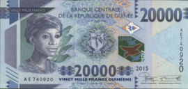 Guinée  P50 20.000 Francs 2015