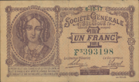 België  P86.b 1 Franc 1917