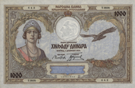 Yugoslavia  P29 1.000 Dinara 1931