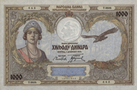 Joegoslavië  P29 1.000 Dinara 1931