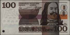 Nederland PL103/AV086 100 Gulden 1970