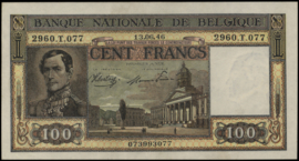 België - Banque Nationale de Belgique P126.1 100 Francs 1946
